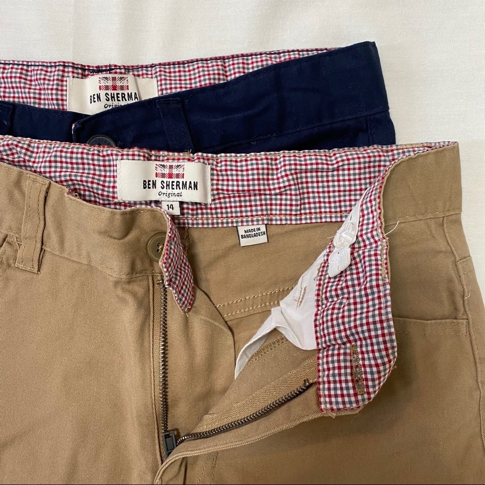 2 pairs Boys Ben Sherman pants, size 14